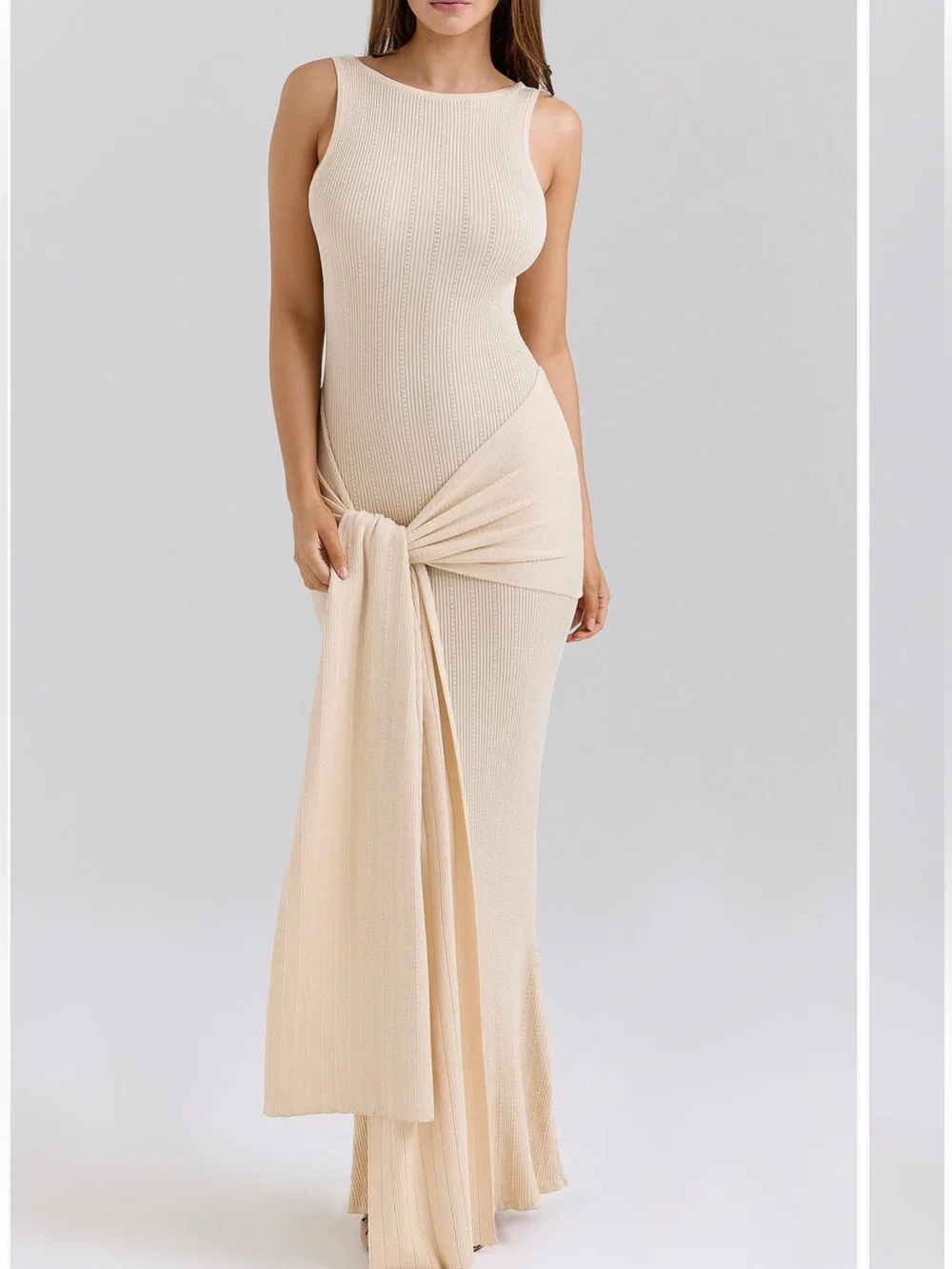 cream brand dress Classic Midi Dress - Cream